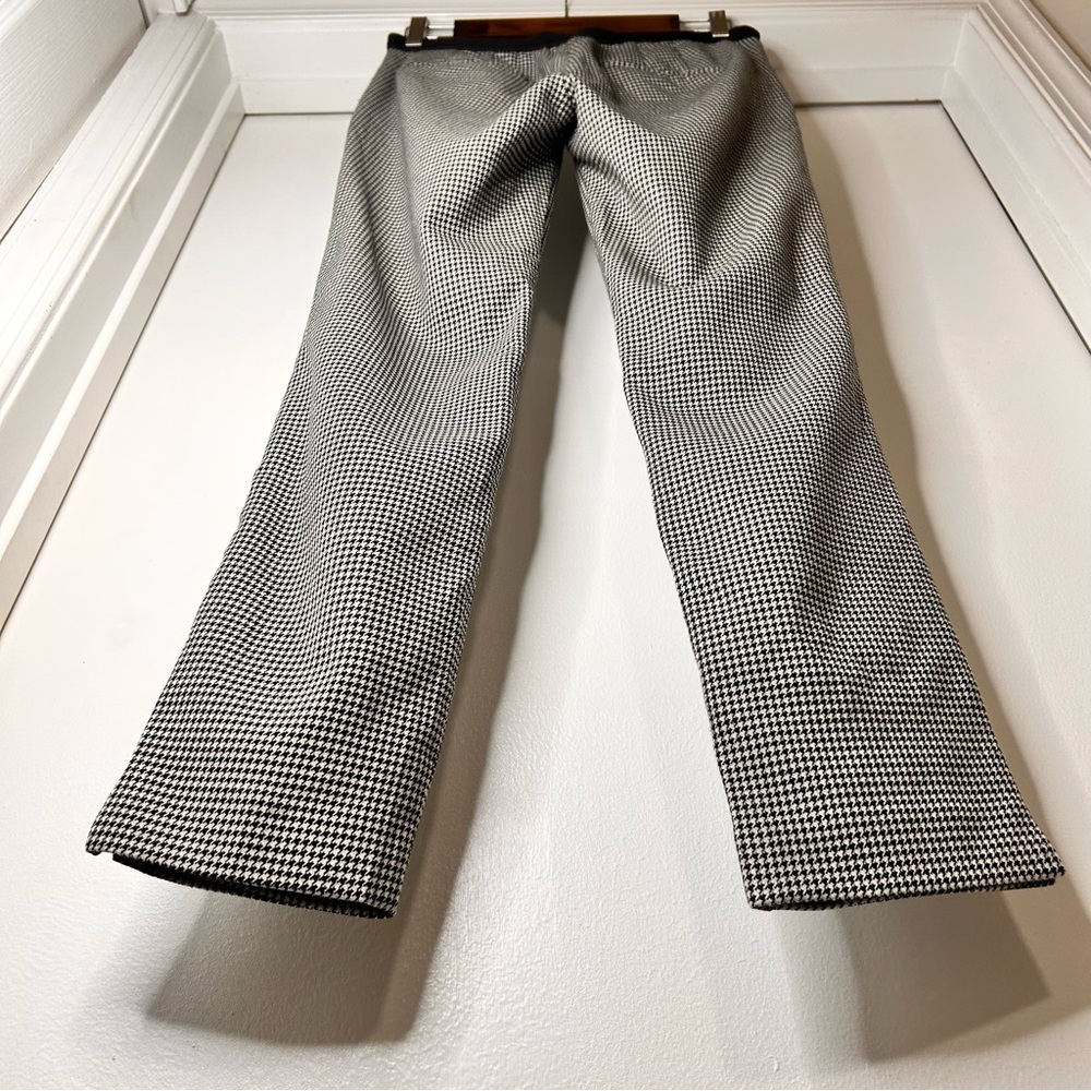 Zara Black & White Houndstooth Pants - Size Small - Picture 7 of 12